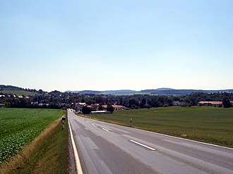 Blick von der B 96 in südöstlicher Richtung auf Oppach Blick von der B 96 in südöstlicher Richtung auf Oppach